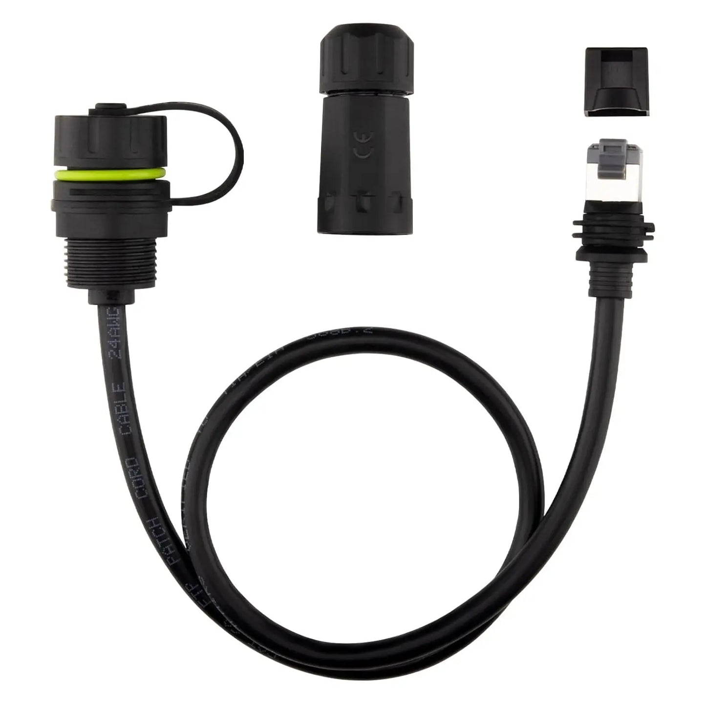 Starlink Ethernet Adapter Gen 3 Mini with 50/100cm waterproof cable extension and RJ45 coupler for dish and router connectivity