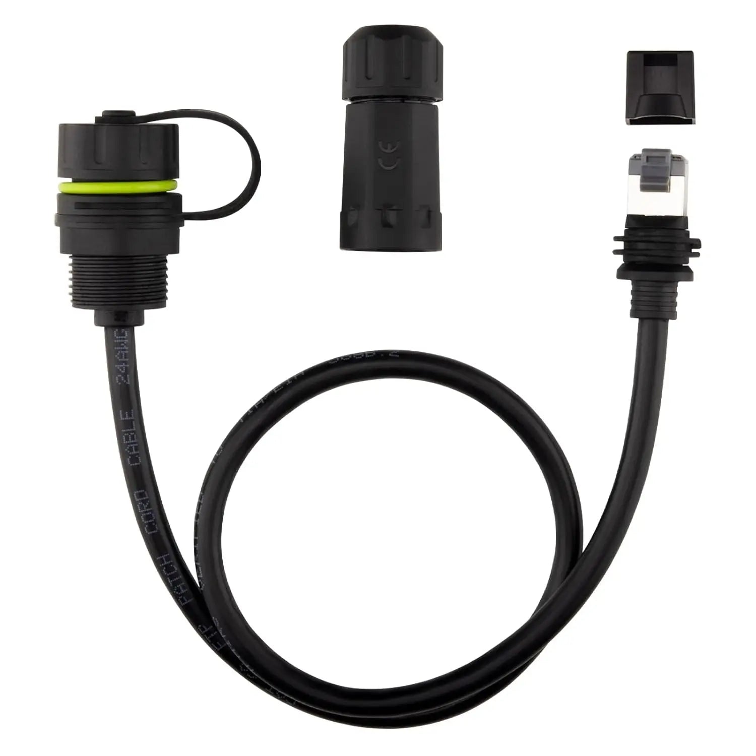 Starlink Ethernet Adapter Gen 3 Mini with 50/100cm waterproof cable extension and RJ45 coupler for dish and router connectivity