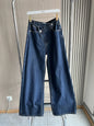 Women's high-waist wide-leg jeans by BackupMyFilesNow.com, featuring a classic all-match fashion cross waist design.
