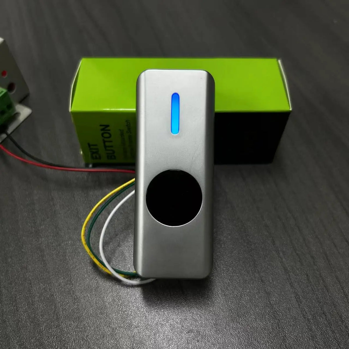 Waterproof IP67 metal case touchless door lock access control switch with delay release, 12-24V, no touch exit button by BACKUPMYFILESNOW.COM®.