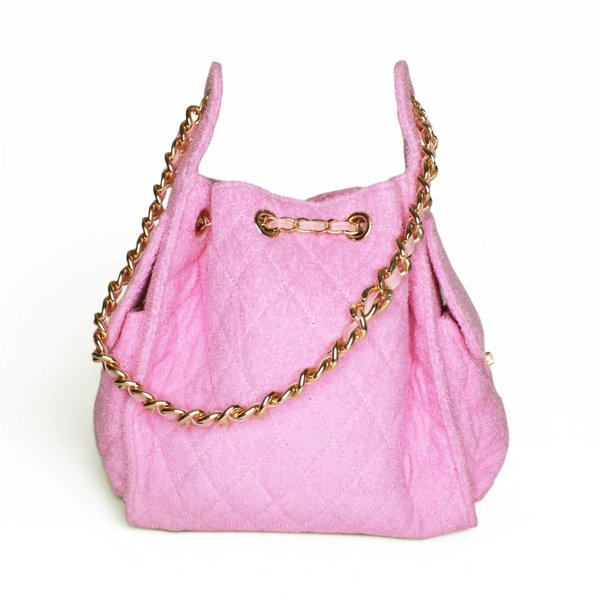 Small Bayshore Bucket by BEACH HAUS in bubblegum pink, featuring colorful design and sturdy handle for beach or outdoor use.