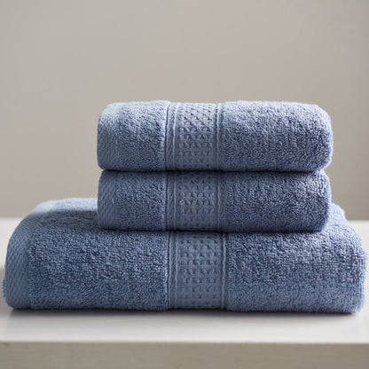 Minimalist square pure cotton bath towel set in neutral style