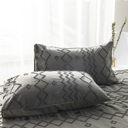 Bohemian craft quilt cover set with coordinated bedding, available in three or four pieces