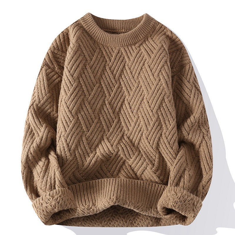 Men's thick autumn and winter sweater by My Store in a warm, cozy knit design