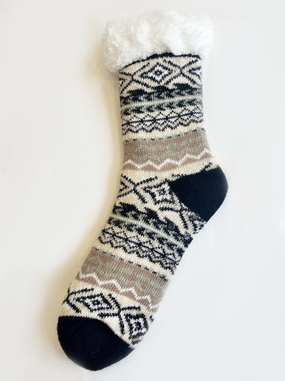 Women's coral fleece winter bed socks, soft warm design for cozy indoor wear