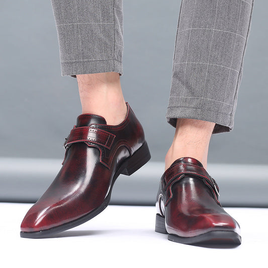 Business-casual formal men's leather shoes in a classic design by My Store