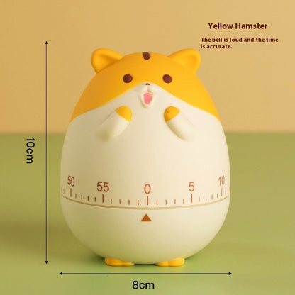 Homeworker learning time management timer student alarm clock in compact white design