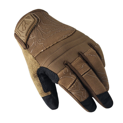 Outdoor sports cycling tactical gloves with fall-resistant, shock-absorbing and abrasion-resistant protection