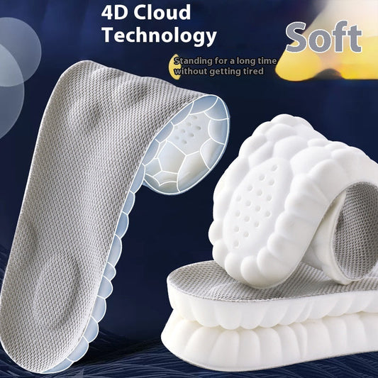 Arch support massage insoles with sweat-absorbing, deodorizing, and antibacterial design for tired feet