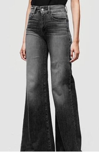 VintageVibe Wide-Leg Jeans