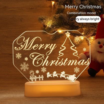 Christmas decorations night light decoration with festive holiday design by My Store