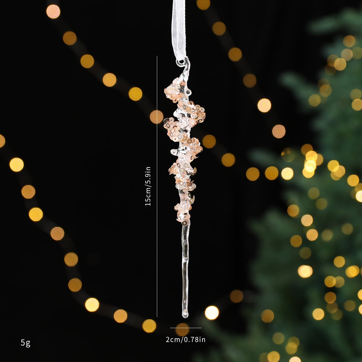 Christmas decorations sequined acrylic pendant ornament with sparkling detail my store