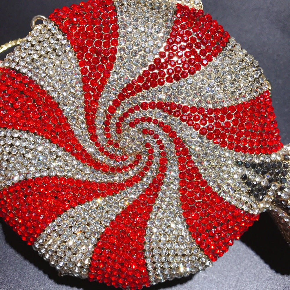 Women's diamond candy shape crystal clutch by My Store
