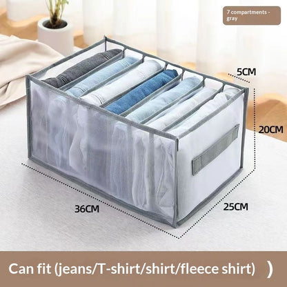 Underwear storage box made of non-woven fabric with compartment dividers