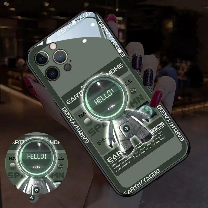 iPhone 12 Pro Max glow mobile phone case, protective cover with luminous design