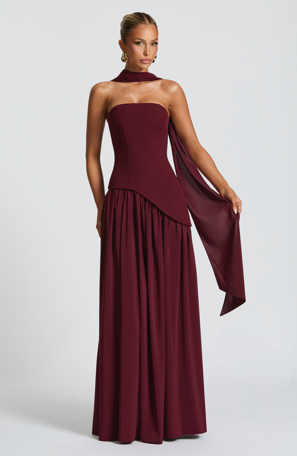 Maliyah maxi dress by My Store, full-length flowing design shown on model