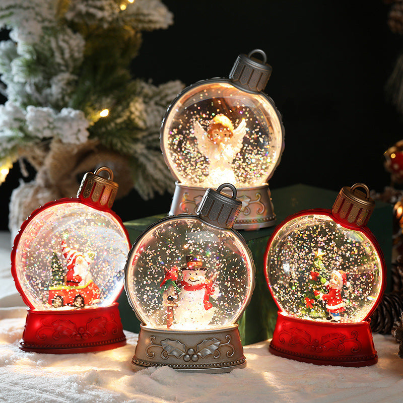 Luminous Christmas LED flame light decoration with flat simulation design for holiday home decor