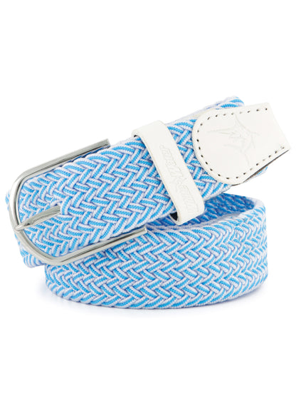 White Water Life Waterline braided belt with woven design and adjustable buckle, ideal for casual or outdoor wear