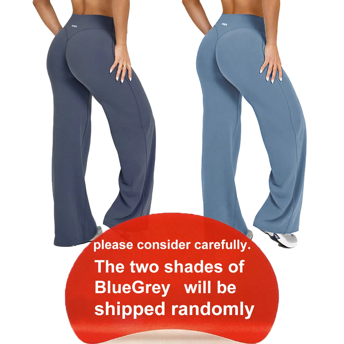 Light grey Bendybliss flared leggings for women, straight-leg yoga pants, breathable, versatile casual and fitness clothing.