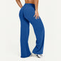 Light grey Bendybliss flared leggings for women, straight-leg, wide-leg yoga pants, breathable fitness and casual wear