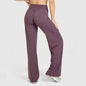 Light grey Bendybliss flared leggings for women, straight leg, wide-leg yoga pants, breathable fitness and casual wear.