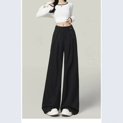 Loose draped casual stylish pants in a relaxed fit