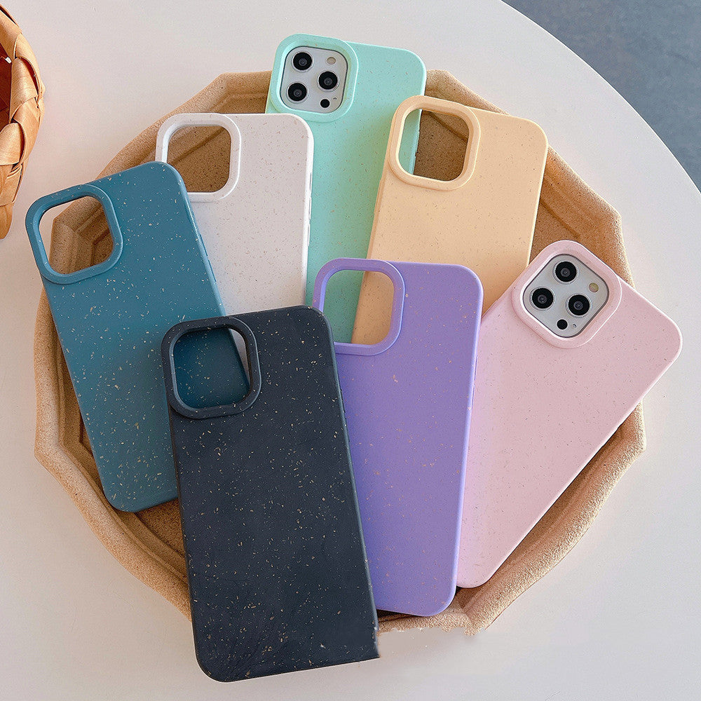 Wheat straw fully degradable protective phone case for Apple iPhone 14 Pro Max