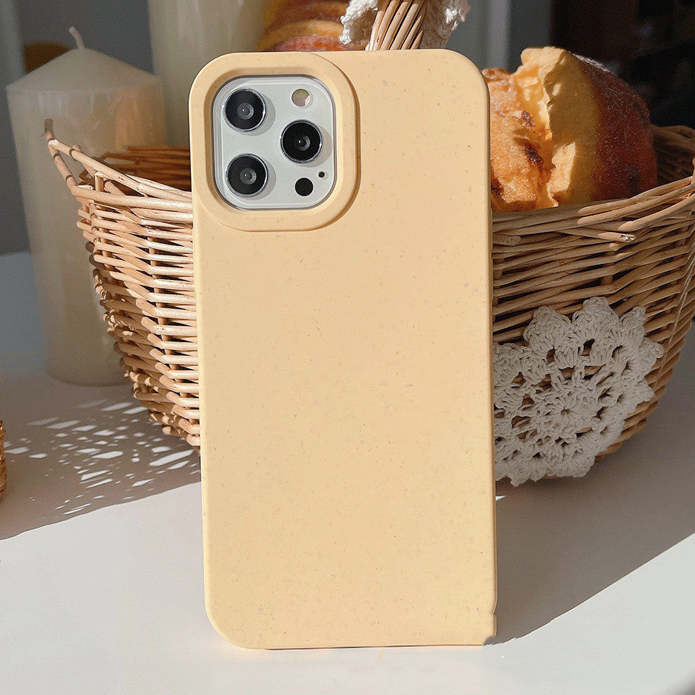 Wheat straw fully degradable protective phone case for Apple iPhone 14 Pro Max