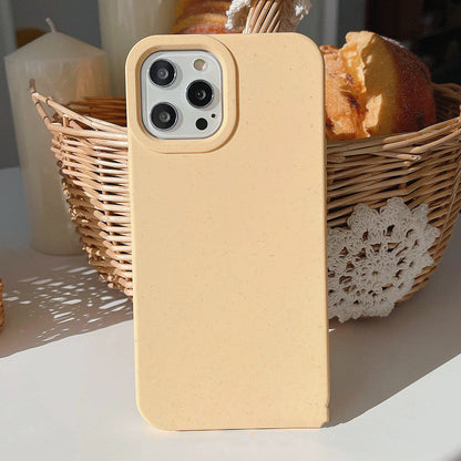Wheat straw fully degradable protective phone case for Apple iPhone 14 Pro Max