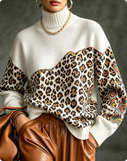 Women's plus-size loose sweater by My Store in a relaxed, comfortable fit