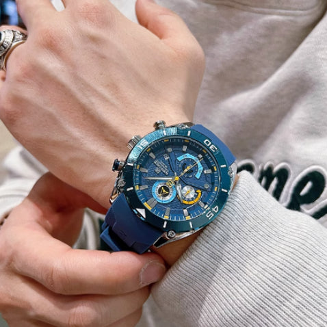 Youth outdoor sports casual silicone band waterproof watch in a colorful design