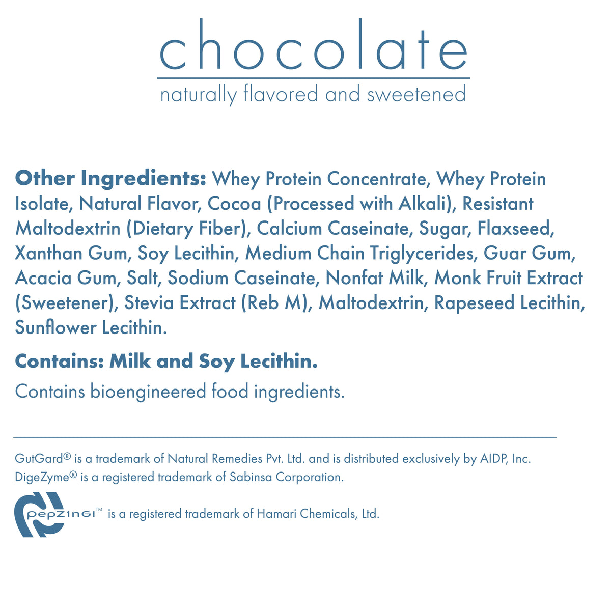 Chocolate Biocare 30g protein dietary beverage box with 14 servings, featuring a glass of prepared chocolate protein drink.