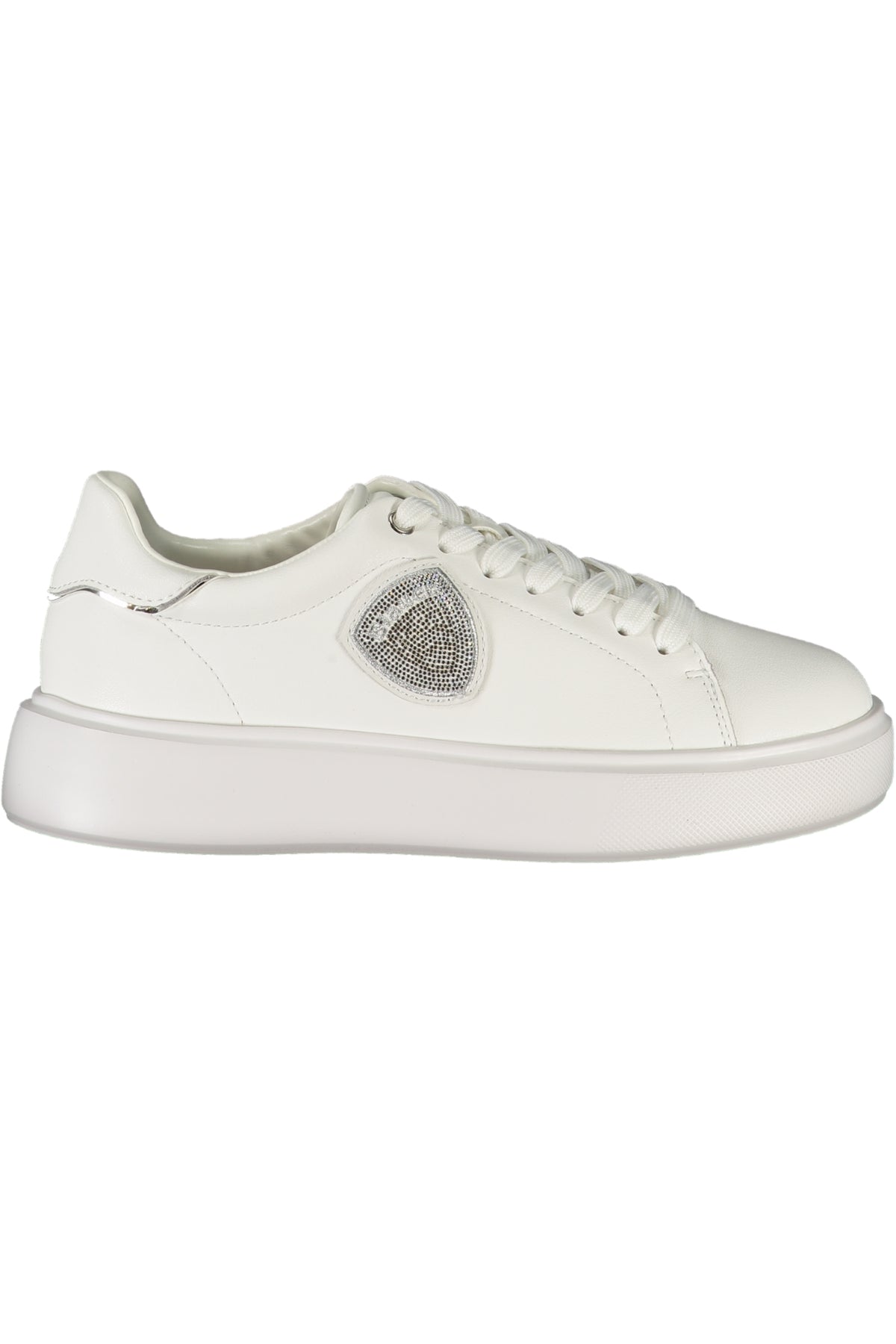 White BLAUER women's sports sneakers with breathable mesh and cushioned sole for comfortable active wear.