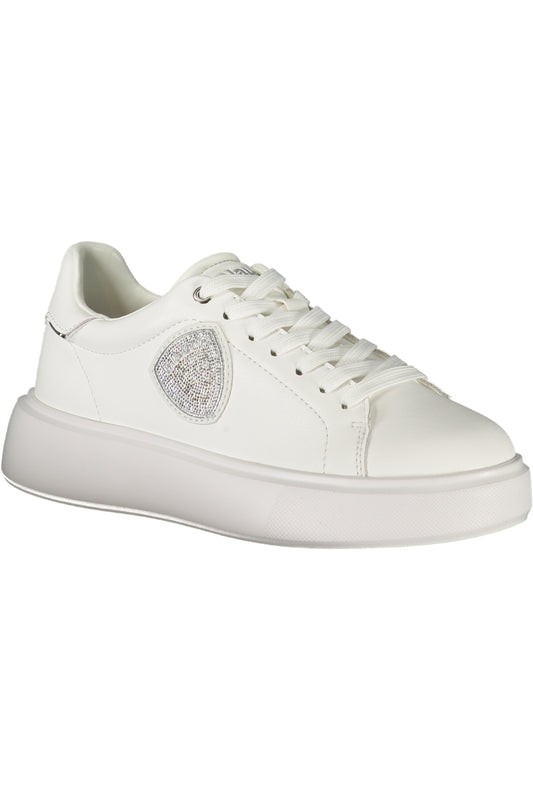 White BLAUER women's sports sneakers with breathable mesh and sporty design, ideal for active wear.