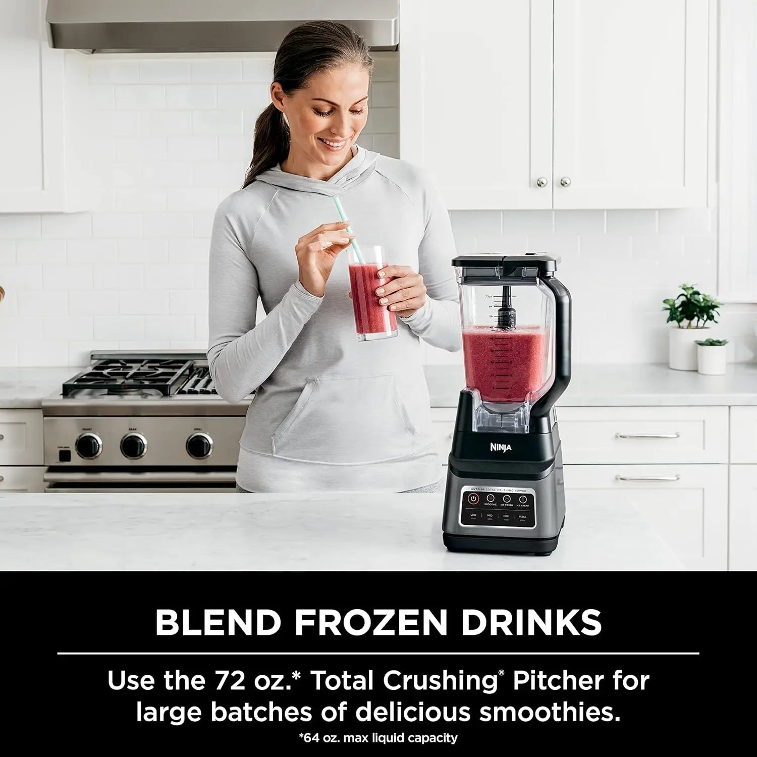 BN701 Professional Plus Blender, 1400 Peak Watts, 3 Functions for Smoothies, Frozen Drinks & Ice Cream with Auto IQ, 72 - oz.* Tot - BACKUPMYFILESNOW