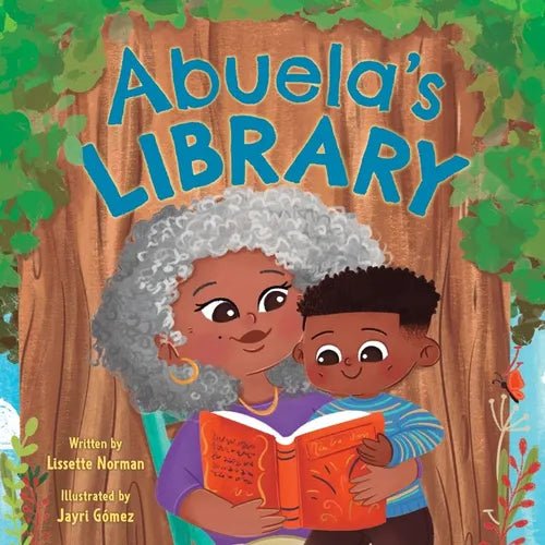 Hardcover of "Abuela's Library" book by Books by splitShops featuring a colorful illustrated cover and title text.