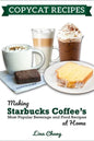 Paperback book titled "Copycat Recipes" by splitShops featuring homemade Starbucks coffee and food recipes on the cover.