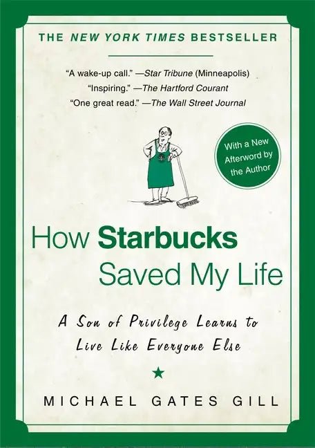 Paperback book titled "How Starbucks Saved My Life" by Books by splitShops, showing the front cover with title and author.