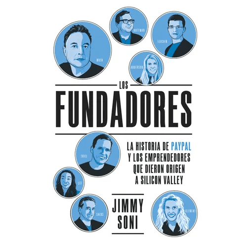 Hardcover copy of "Los Fundadores" Spanish edition book by Books by splitShops, featuring the book cover with title and design.