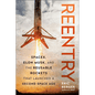 Hardcover book titled "Reentry" about SpaceX, Elon Musk, and reusable rockets, published by Books by splitShops.
