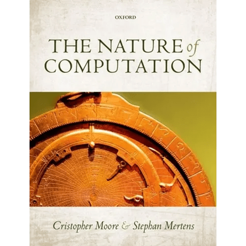 Hardcover of "The Nature of Computation" book by splitShops, featuring a front cover with title and author details.