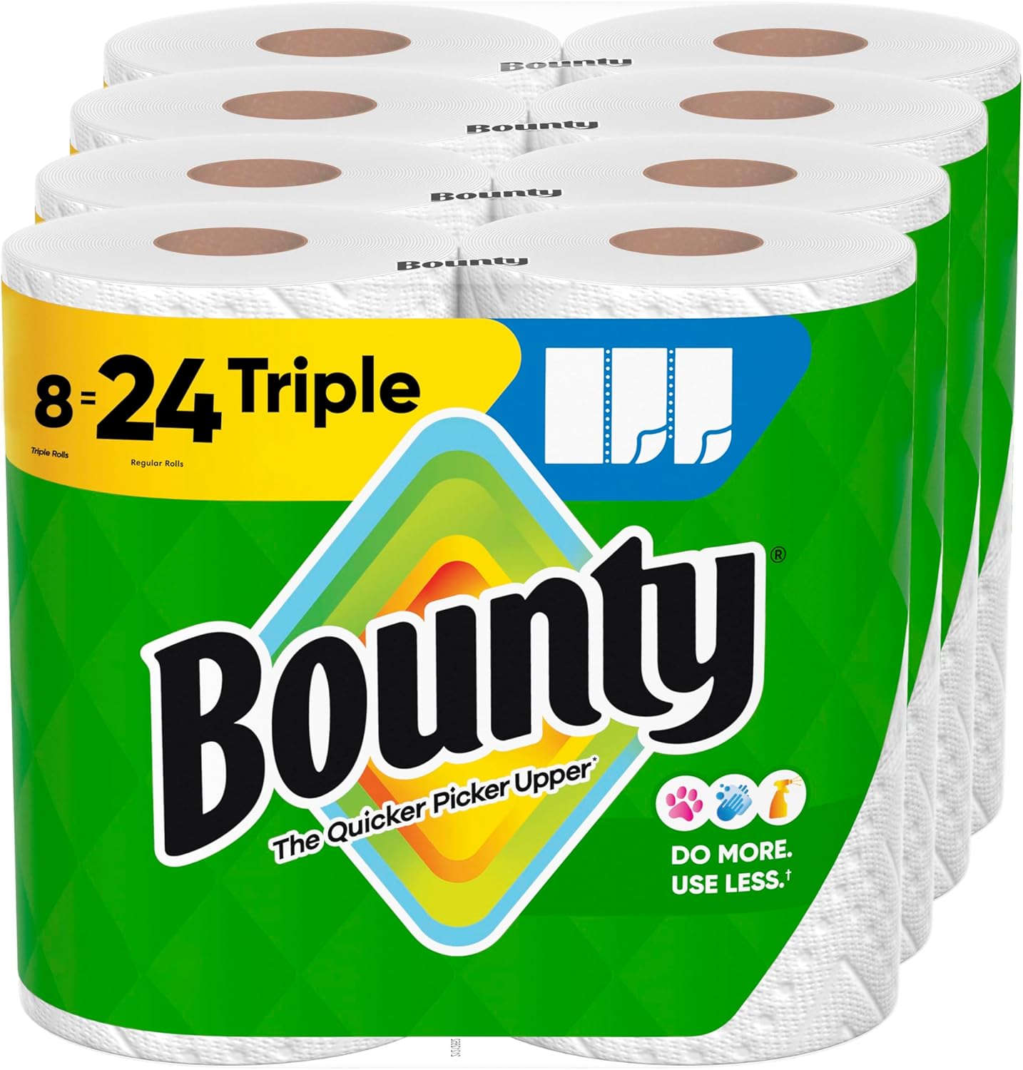 Bounty Select - A - Size Paper Towels, White, 2 Mega Rolls = 8 Regular Rolls - BACKUPMYFILESNOW