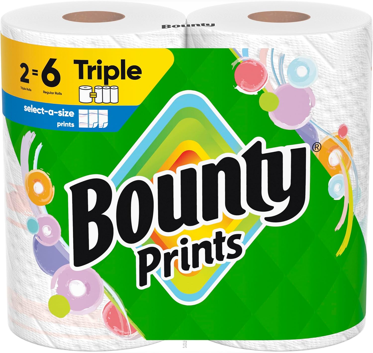 Bounty Select - A - Size Paper Towels, White, 2 Mega Rolls = 8 Regular Rolls - BACKUPMYFILESNOW