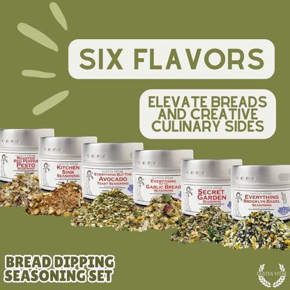 Bread Dipping Seasonings - Variety 6 Pack