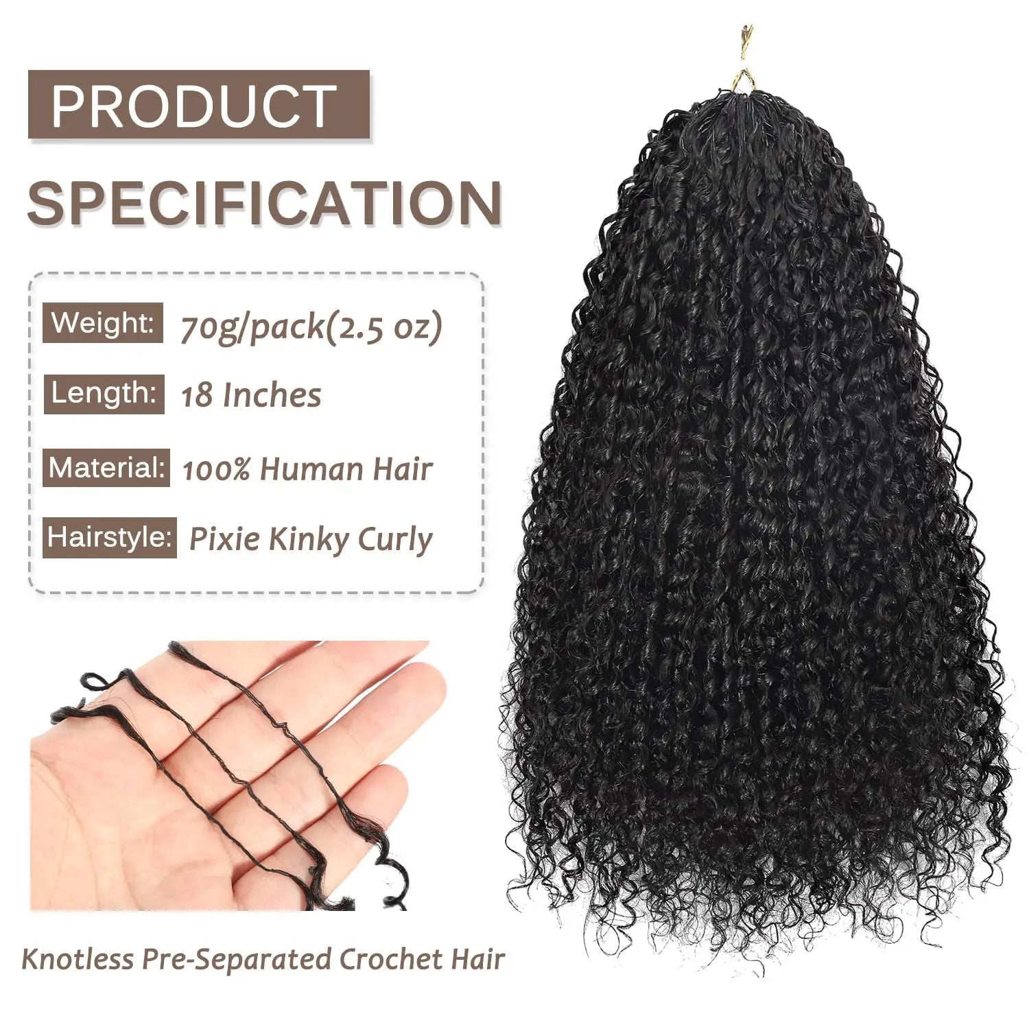 Burmese Curly Human Hair Crochet Pre looped 24inch Deep Wave Curly Crochet Hair For Black Women Twist Braiding Hair Extensions - BACKUPMYFILESNOW