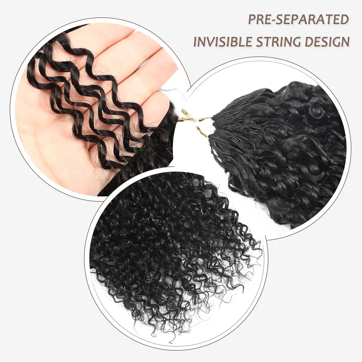 Burmese Curly Human Hair Crochet Pre looped 24inch Deep Wave Curly Crochet Hair For Black Women Twist Braiding Hair Extensions - BACKUPMYFILESNOW