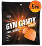 Gain Gummies Gym Candy Bursts in a colorful container, featuring vibrant, fruit-flavored gummy candies.