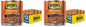 Cans of Bush's Best Original Baked Beans, 16 oz, showing labels highlighting plant-based protein, fiber, low fat, gluten-free, pack of 12.