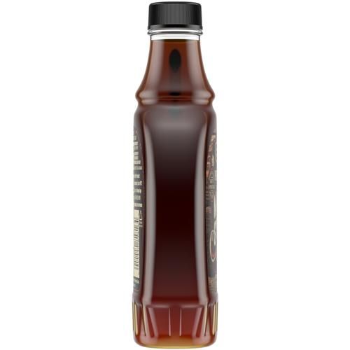 Bottle of ByBies Private Selection 100% Pure Grade A dark maple syrup, 12 fl oz, with a rich, robust flavor for breakfast.