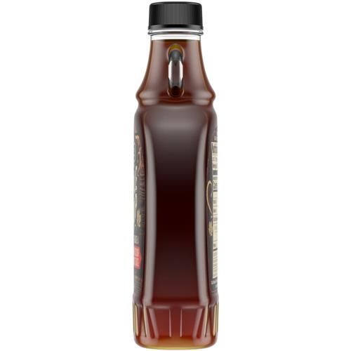 ByBies Private Selection Grade A dark maple syrup in a 12 fl oz bottle, ideal for breakfast and cereal.